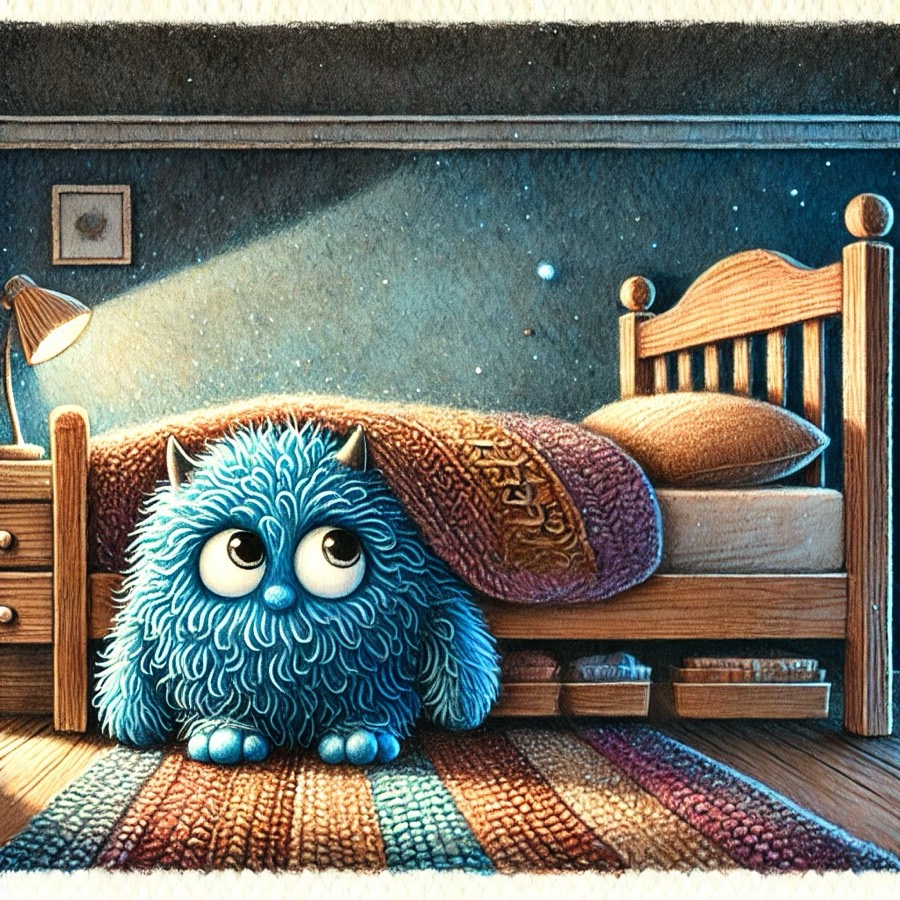 Иллюстрация к истории «Когда монстр под кроватью оказался другом»