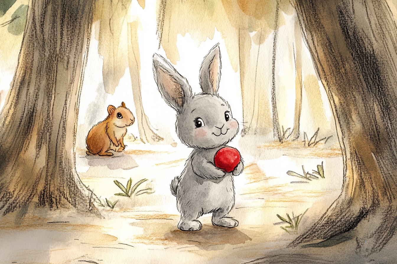 Иллюстрация к истории «Зайчонок, который научился говорить нет»