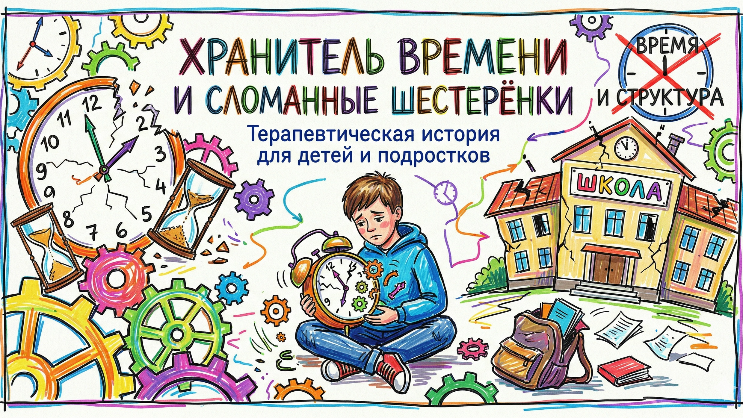 Иллюстрация к истории «Хранитель времени и сломанные шестерёнки»